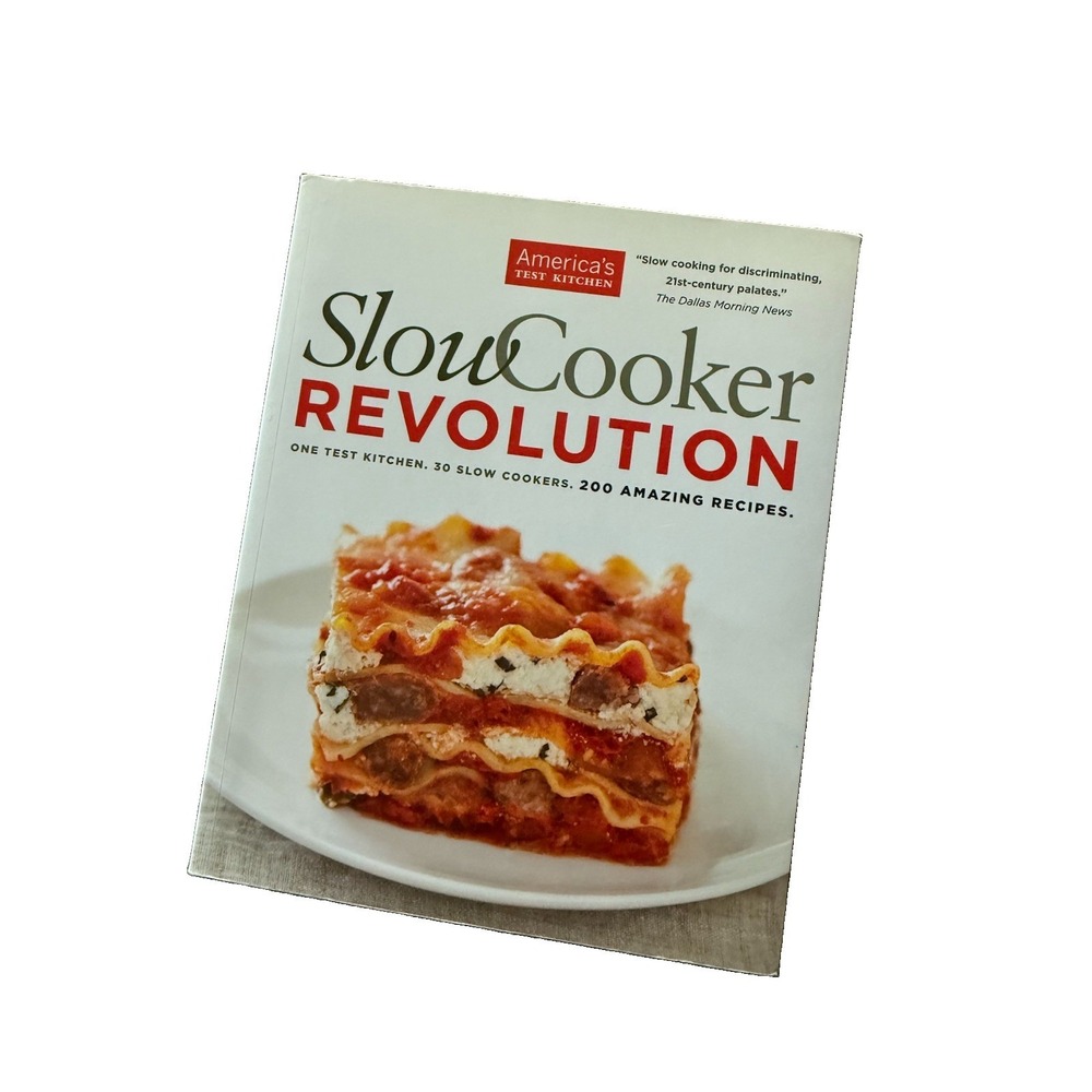 2011 America's Test Kitchen Slow Cooker Revolution Cookbook Recipes Cook Book